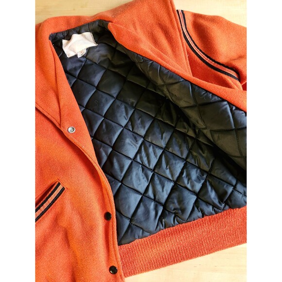 Vintage Varsity Letterman: Wool Bomber, Sailor Collar Cheerleader Jacket, S/M - Picture 11 of 14